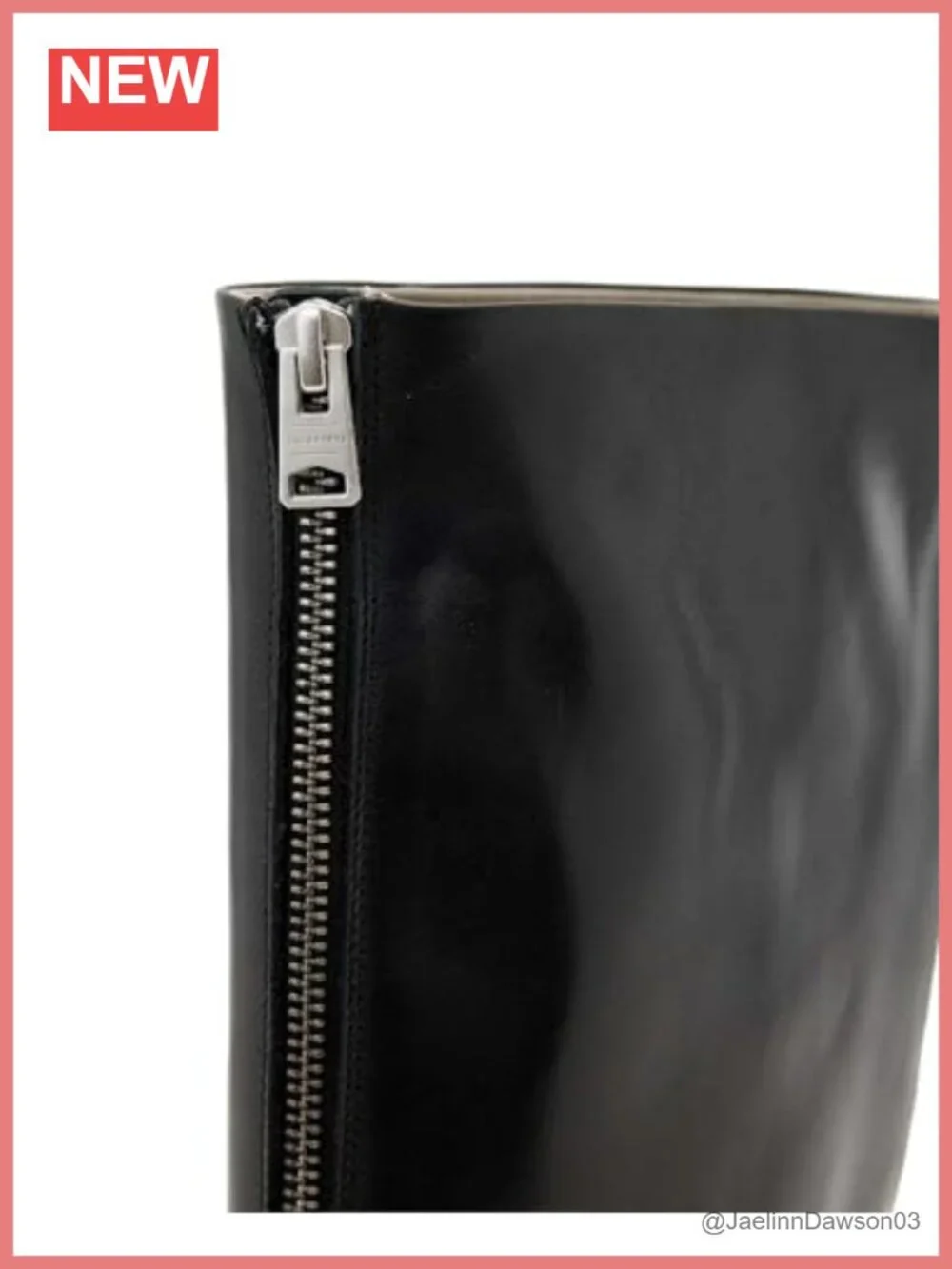 Leather Knee-High Boots Round Toe Zip Closure Comfortable Everyday Wear